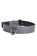 Charger l'image dans la galerie, 25605 Gunsmoke Grey Leather Collar by COQUETTE