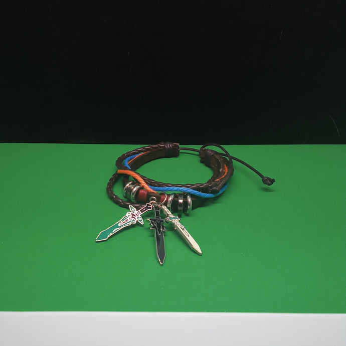 Leather Sword Art Online Inspired Bracelet