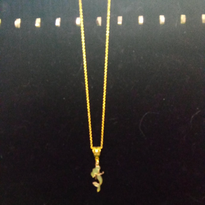 Golden Pastel Mermaid Chain Necklace