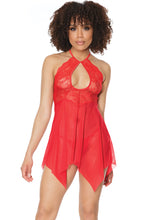 Load image into Gallery viewer, 21305 Red Lace Babydoll by COQUETTE
