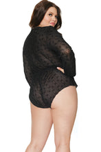 Load image into Gallery viewer, 21318 Black Lace Romper by COQUETTE
