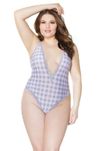 Load image into Gallery viewer, 21502 Pink Checkered Teddy by COQUETTE
