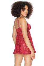 Charger l&#39;image dans la galerie, 22111 Red Lace Babydoll by COQUETTE
