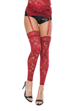 Load image into Gallery viewer, 22115 Ruby Floral Stockings by COQUETTE
