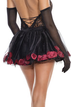 Cargar imagen en el visor de la galería, 2218 Black/Red Lace Petticoat by COQUETTE
