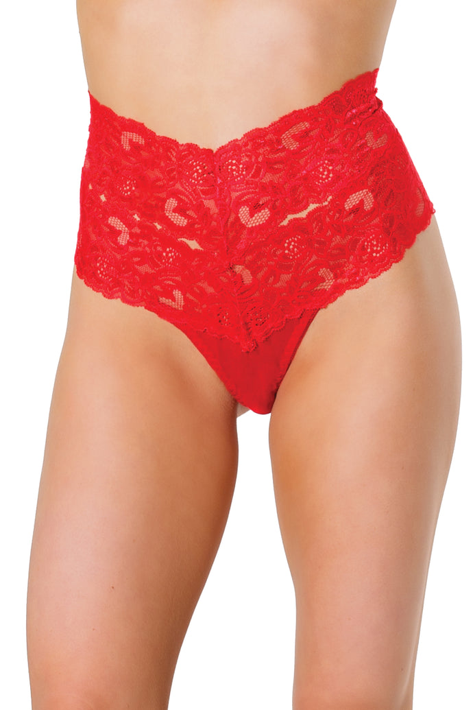 22333 High Waist Lace Thong by COQUETTE