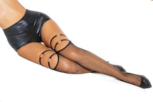 Load image into Gallery viewer, 23174 Black Fishnet Stockings by COQUETTE
