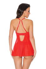 Load image into Gallery viewer, 23335 Red Lace Babydoll by COQUETTE
