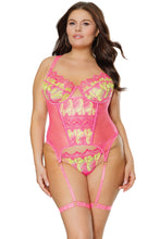 Load image into Gallery viewer, 24111 Neon Pink Bustier by COQUETTE
