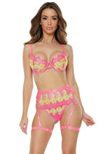Load image into Gallery viewer, 24114 Neon Pink Bra set by COQUETTE
