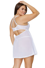 Cargar imagen en el visor de la galería, 24125 White Babydoll by COQUETTE
