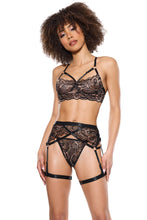 Load image into Gallery viewer, 24303 Black Lace Bra Set by COQUETTE
