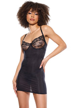 Cargar imagen en el visor de la galería, 24312 Black Chemise by COQUETTE
