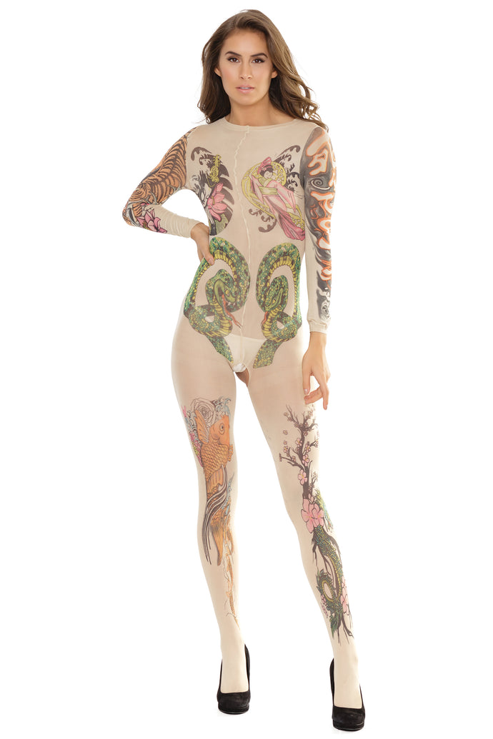 2560 Tattooed Bodystocking by COQUETTE