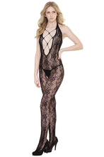 Charger l&#39;image dans la galerie, 2562 Black Lace Bodystocking by COQUETTE
