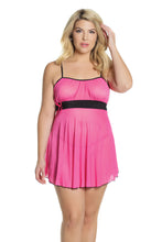 Load image into Gallery viewer, 2589-Fushia Babydoll by COQUETTE
