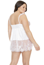 Load image into Gallery viewer, 7141 White Ruffle Sleeve Babydoll by COQUETTE
