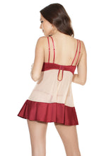 Cargar imagen en el visor de la galería, 7222 Merlot Split Babydoll by COQUETTE
