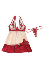 Cargar imagen en el visor de la galería, 7222 Merlot Split Babydoll by COQUETTE
