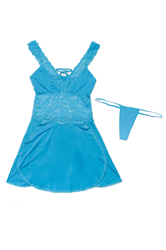 7230 Blue Lace Babydoll by COQUETTE