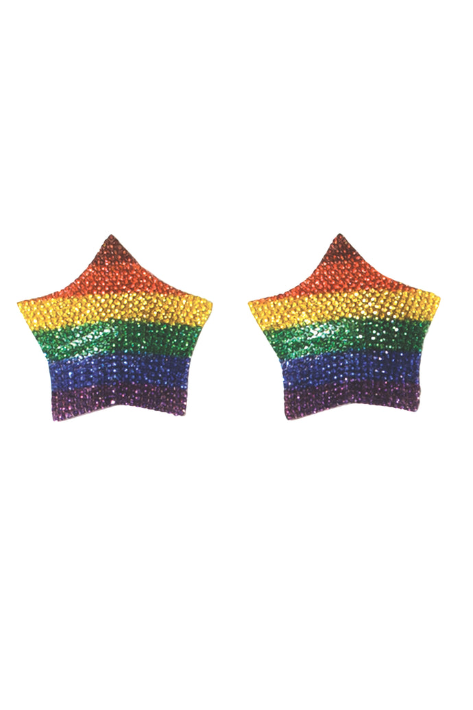 7265 Rainbow Star Pasties by COQUETTE