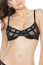 画像をギャラリービューアに読み込む, S597 Black Mesh Bra by COQUETTE
