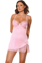 Load image into Gallery viewer, 26112 Pink Satin Chemise by COQUETTE
