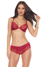 Cargar imagen en el visor de la galería, 26301 Red Lace Bra Set by COQUETTE
