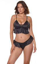 Load image into Gallery viewer, 26113 Satin Bralette Set by COQUETTE
