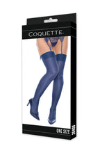 Load image into Gallery viewer, 26406 Sheer Satin Stockings by COQUETTE
