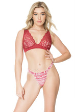 Charger l&#39;image dans la galerie, 21333 Red Festive Thong by COQUETTE
