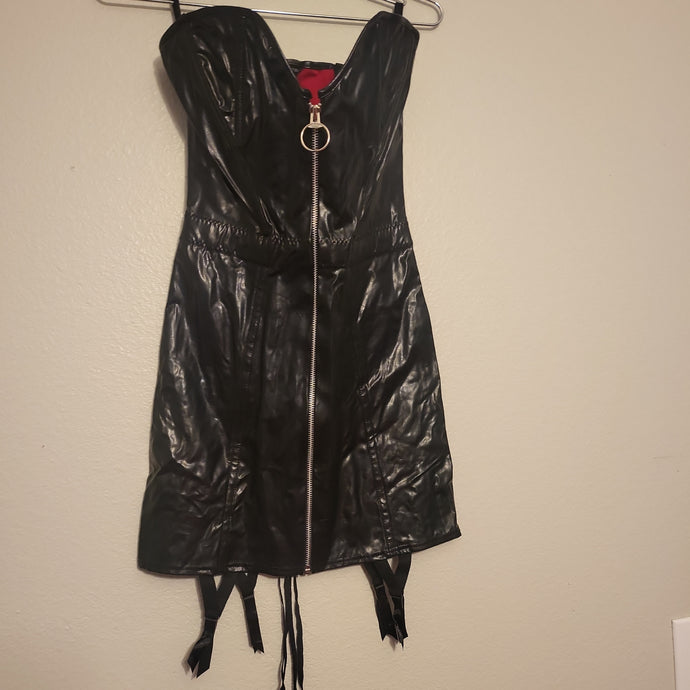 Small Black Pleather Dress