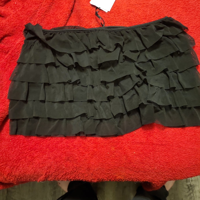 Small Black Ruffled Skirt