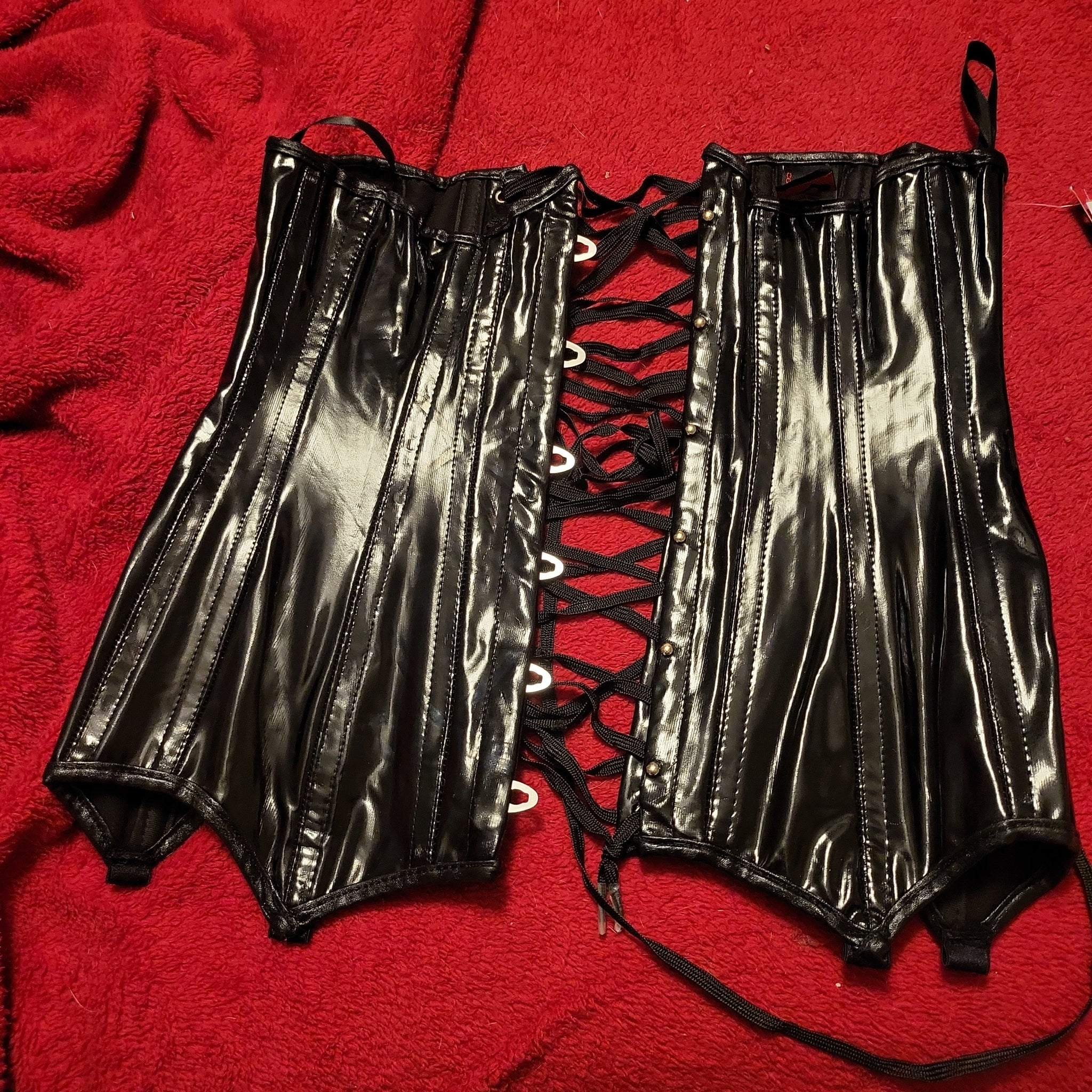 Black PVC Waist Cincher