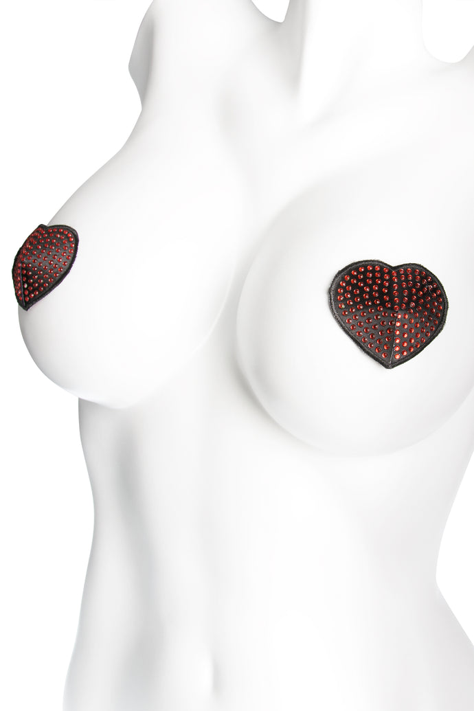 1739 Red Heart Pasties by Coquette