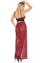 Load image into Gallery viewer, 20305 RED/BLACK HALTER GOWN by Coquette
