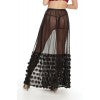 Charger l&#39;image dans la galerie, 7173 BLACK MAXI MESH SKIRT by Coquette
