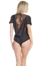 Load image into Gallery viewer, 7189 Black V-Neck Teddy by Coquette
