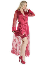 Charger l&#39;image dans la galerie, 7201 MERLOT LONG ROBE by Coquette
