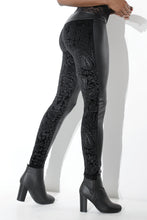 Load image into Gallery viewer, D9314 Black Velvet Leggings by Coquette
